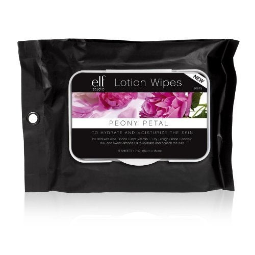 e.l.f. Lotion Wipes, Peony Petal, 15 Count Beauty & Personal Care e.l.f.