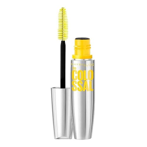 Maybelline New York Volum' express the colossal washable mascara, volumizing, Platinum Black, 0.31 Fluid Ounce Beauty & Personal Care MAYBELLINE