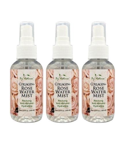 By Natures Collagen + Rose Water Mist Travel Size 3.4 oz (Pack of 3) Beauty & Personal Care By Natures