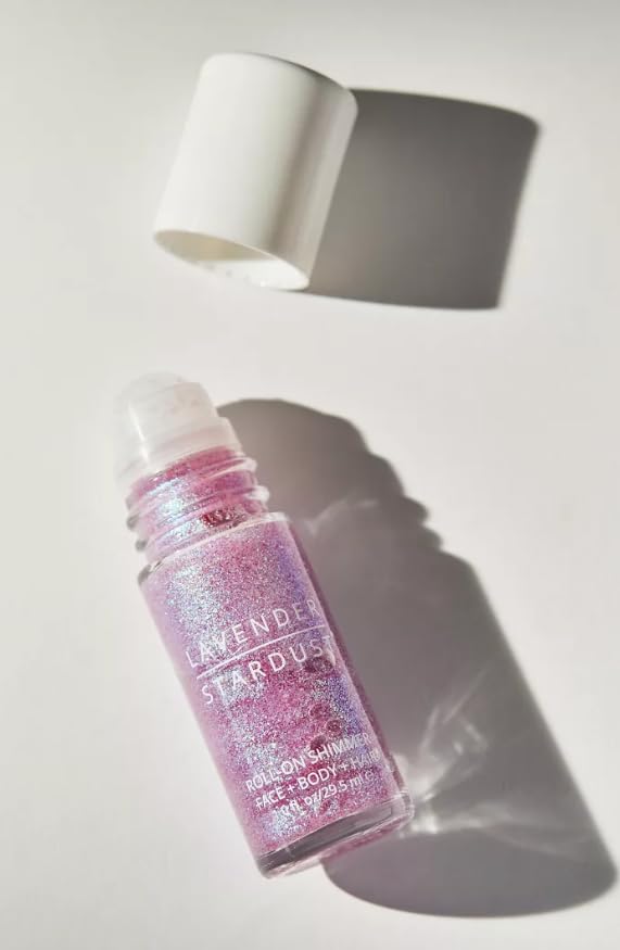 Lavender Stardust Roll-On Shimmer Glitter for Face, Body & Hair - Prism Beauty & Personal Care Lavender Stardust