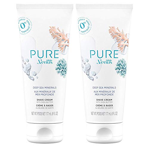 Gillette Venus PURE by Shaving Cream - Deep Sea Minerals, 6 Oz (Pack of 2) Beauty and Personal Care Gillette Venus