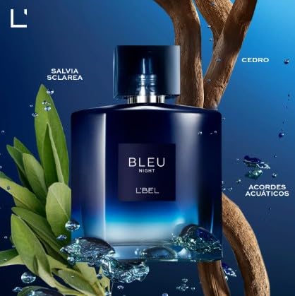 L'Bel Bleu Intense Night Mini Fragrance for Men, Eau de Toilette .33 fl. oz. (10ml) Beauty & Personal Care L'Bel