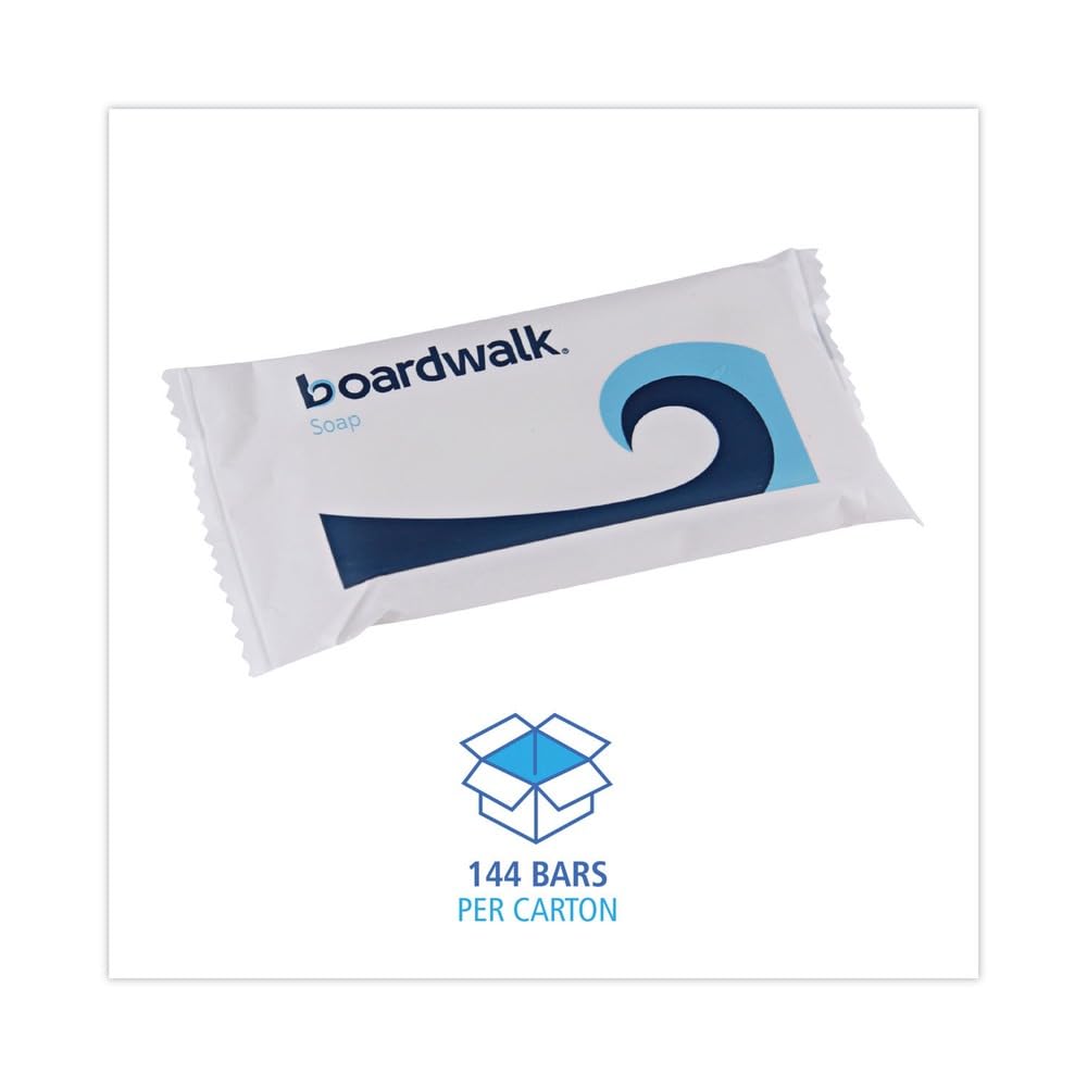 Boardwalk NO3SOAP Face and Body Soap, Paper Wrapped, Floral Fragrance, 3 Soap Bar, 144/carton Beauty & Personal Care Boardwalk