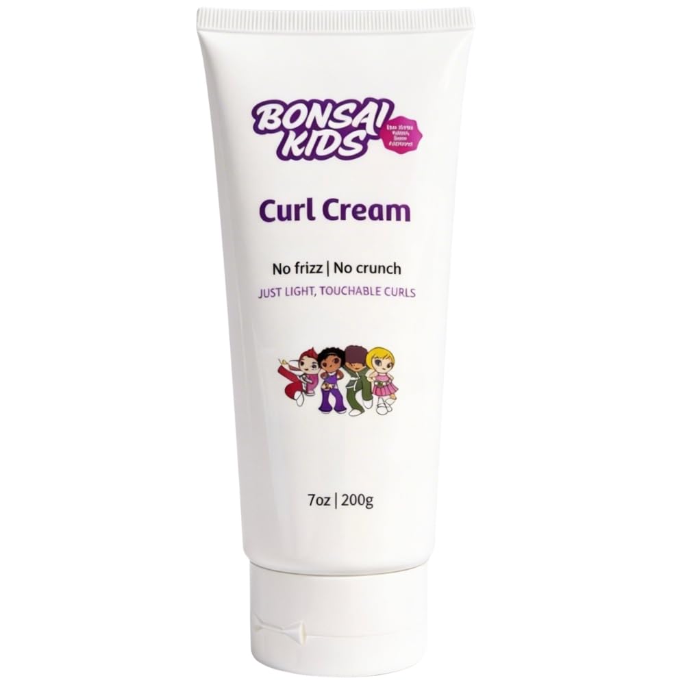 Bonsai Kids Curl Cream for Kids & Toddlers - Moisturizing Leave-In Curl Defining Cream for Curly, Coily & Wavy Hair, Frizz Control, Soft Hold Beauty & Personal Care Bonsai Kids Hair Care