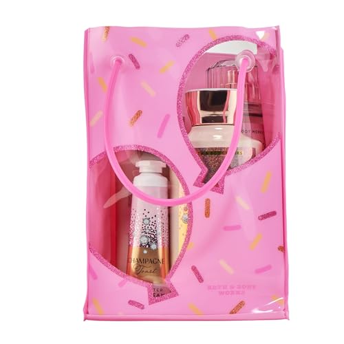 Bath & Body Works Champagne Toast Gift Set with Body Wash, Fine Fragrance Mist, Lotion, & Hand Cream - Personal Care Collection for Gifts or Beauty and Personal Care Bath & Body Works