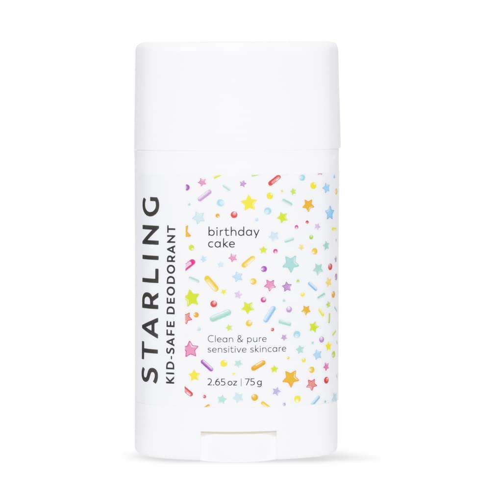 STARLING Skincare All Natural Deodorant for Kids - Aluminum Free Children Soy Free, Nut Gluten No Toxins Teens, Tweens, Boys & Girls Kid Safe Force Beauty and Personal Care Starling Skincare