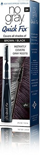 No Gray Quick Fix, Dark Brown, Instantly Hide Gray Roots, Easy to Use 3 Comb Applicator, Compact & Travel Friendly Beauty & Personal Care No Gray