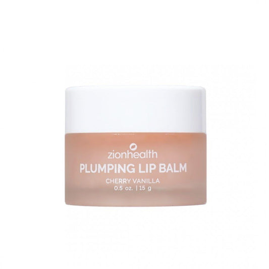 Zion Health Plumping Lip Balm - Cherry Vanilla 0.5 oz Lip Balm Beauty and Personal Care Zion Health