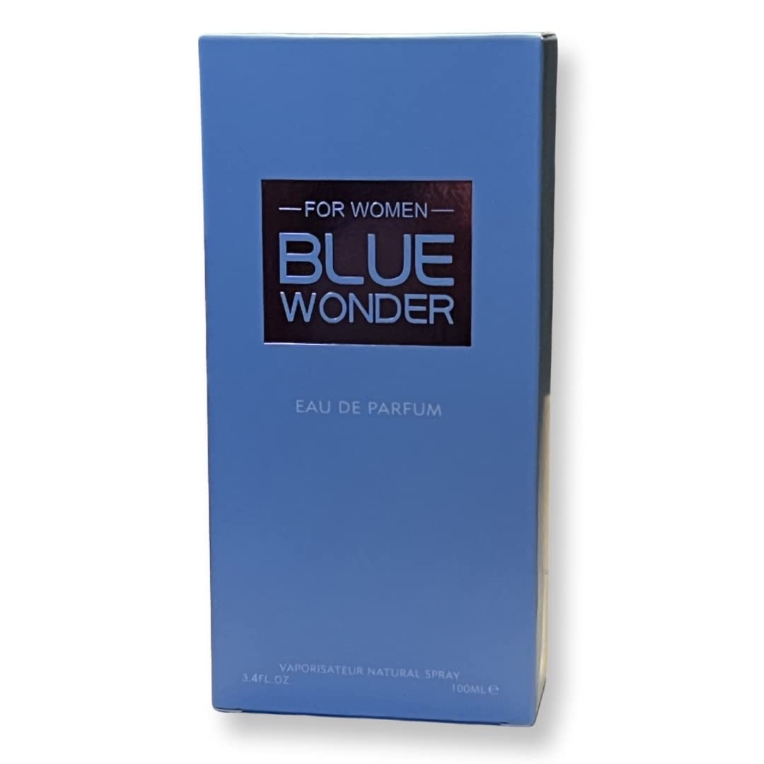 United Scents BLUE WONDER For Women Eau de Parfum - Top Notes of Sicilian Lemon, Cedar, and Bluebell - 3.4 Fl Oz Beauty & Personal Care United Scents