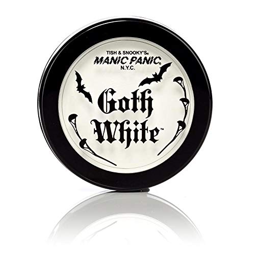MANIC PANIC Goth White Cream to Powder Foundation - White Foundation for Goth Makeup, Cosplay & Halloween - Full Coverage & Matte Finish Beauty & Personal Care MANIC PANIC