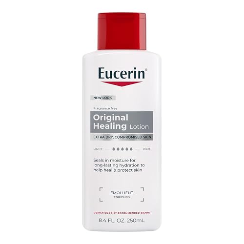 Eucerin Original Healing Lotion - Fragrance Free, Rich Lotion for Extremely Dry Skin - 8.4 fl. oz. Bottle (Pack of 3) Beauty & Personal Care Eucerin