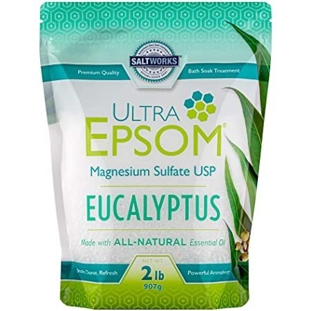 Saltworks, Saltworks Epsom Salt Eucalyptus, 2 Pound Beauty and Personal Care SaltWorks