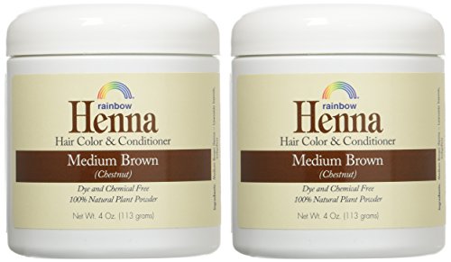 Henna (Persian) - Med Brown (Chestnut), 4 oz (pack of 2) Beauty & Personal Care Rainbow Research