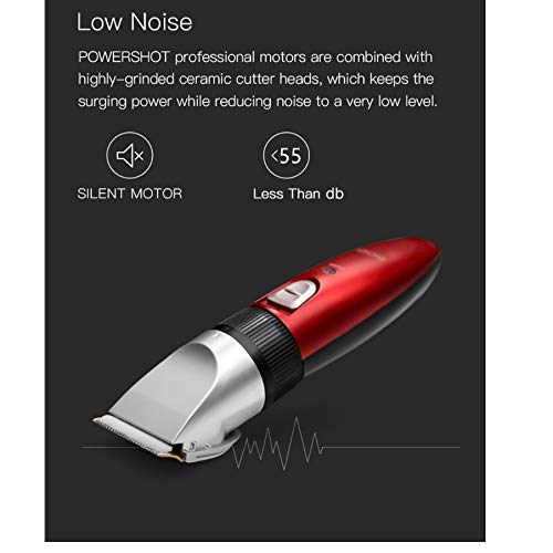 ZUIAI Electric Hair Trimmer Men Clipper Adult Rechargeable Ceramic Cutting Hair Cutter Length Adjusted(E) Beauty and Personal Care ZUIAI