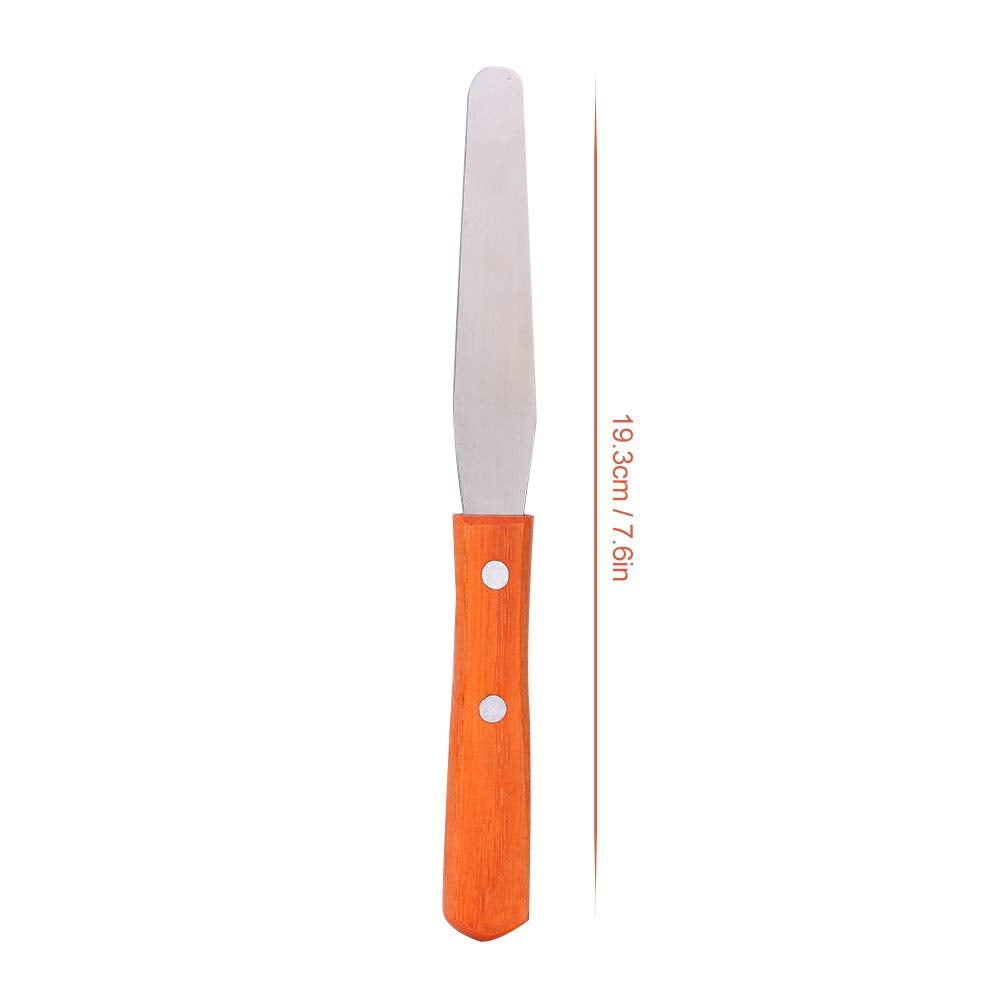 LAVEN Metal Straight Stainless Waxing Spatula Wax Applicator Spatula Wooden Handle Craft Stick for Body Hair Removal Beauty and Personal Care MAVIS LAVEN