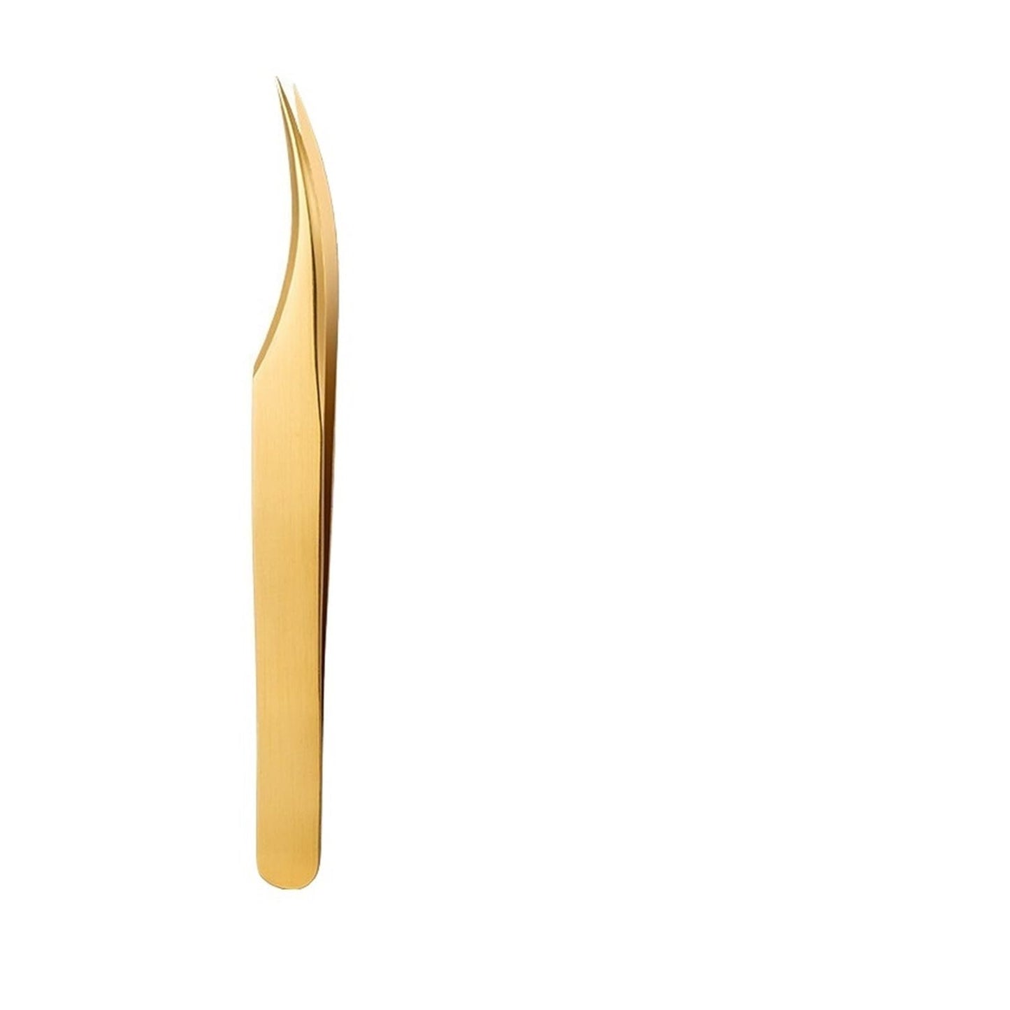 Eyelash Tweezer For False Eyelash Extension Lash Fan Eyebrows Nail Art Clip Cilia Gold Stainless Steel Tweezers Makeup Tools(Tweezers B) Beauty and Personal Care ZXYZXYZZ