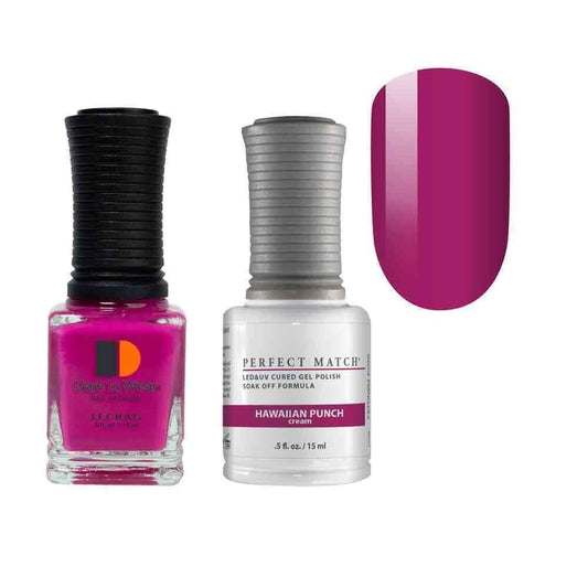 LeChat Perfect Match Summerlicious 2021 Gel Polish + Nail Lacquer - Hawaiian Punch #PMS282 - 0.5 oz