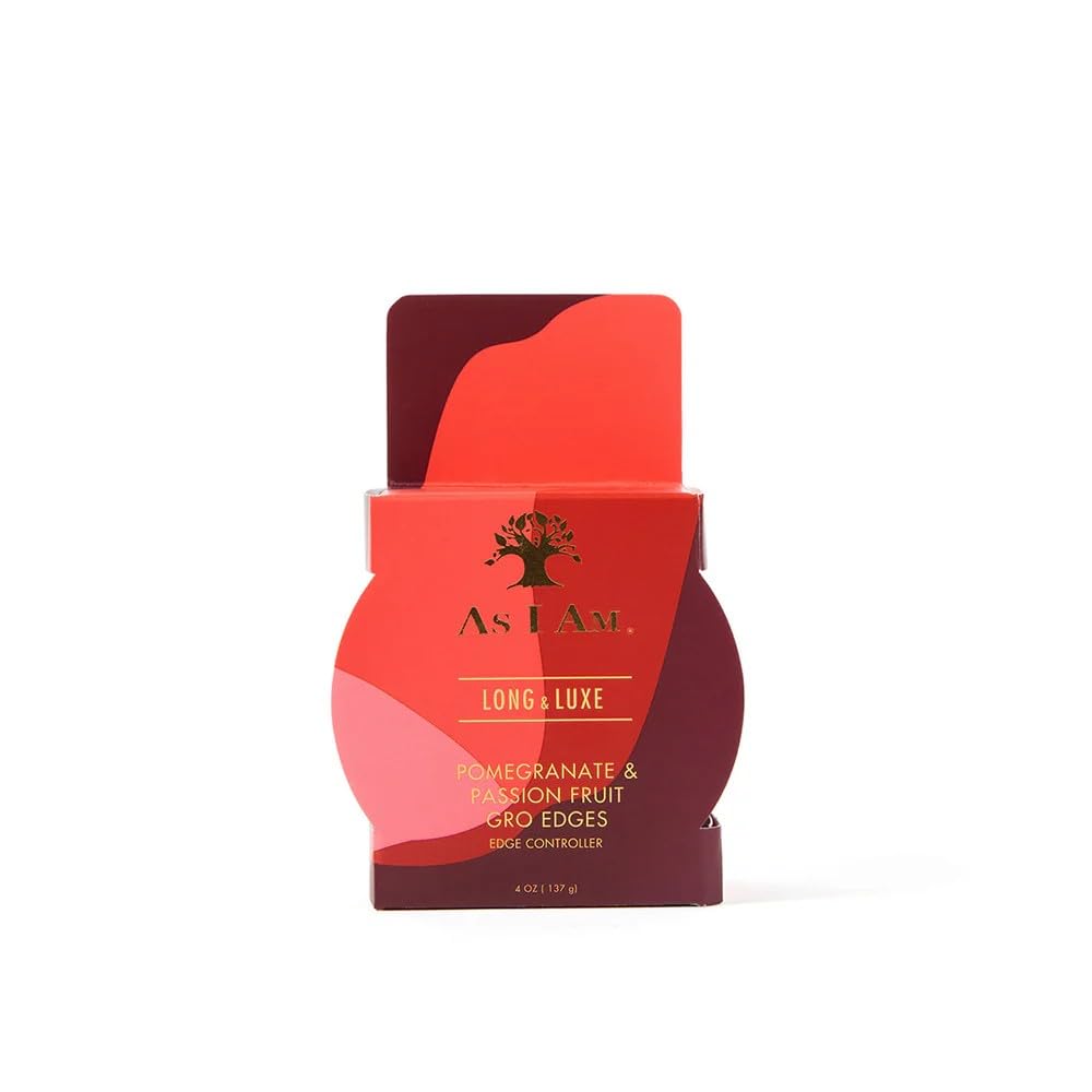 As I Am Long and Luxe Groedge Edge Controller 4oz - Rejuvenates, Strengthens Hair Line - Long Lasting Hold, Flake Free - Enriched with Pomegranate Beauty & Personal Care As I Am