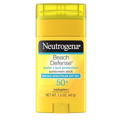 Neutrogena Beach Defense Sunscreen Stick SPF 50, Broad Spectrum Sun Protection for Face & Body, Water-Resistant, Non-Greasy Formula, Travel Size Beauty & Personal Care Neutrogena