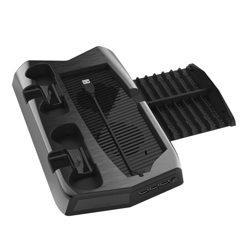 JSEIAJB for PS5 Charging Stand Base with Cooling Fan and 3 Port Controller Charger Storage Tray Bracket Beauty and Personal Care NSUQOA