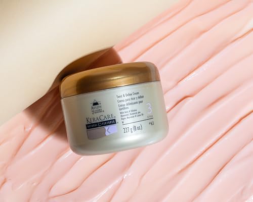KeraCare Natural Textures Twist and Define Cream 8 oz - With Amla & Shikakai Ayurvedic Botanicals - Argan, Abyssinian & Castor Oil - Smooth, Well Beauty & Personal Care KeraCare