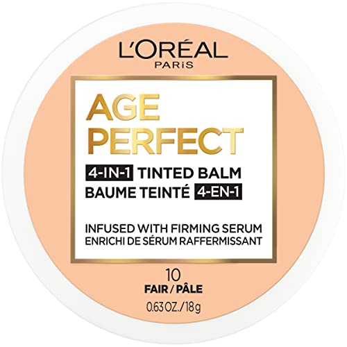 L'Oreal Paris Age Perfect 4-in-1 Tinted Face Balm Foundation with Firming Serum, Fair 10, 0.61 Ounce Beauty & Personal Care L'Oreal Paris