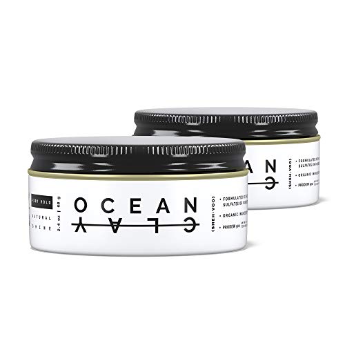 (SHEH•VOO) OC DUO Kit - (2) Ocean Clay's - Premium Men's Hair Styling Clay (2.4 oz Each) Beauty & Personal Care (SHEHVOO)