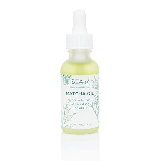 Sea-El Matcha Face Oil Skincare - Hydrating Glow Green Tea & Sea Kelp Facial Oil Blend - Calming & Deeply Penetrating Antioxidant-Rich Moisturizer Beauty & Personal Care Sea-El