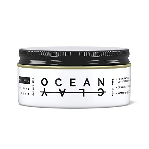 (SHEH•VOO) Ocean Clay - Premium Men’s Hair Styling Clay - Firm Hold + Natural Shine - Sulfate & Paraben Free (2.4 oz) Beauty & Personal Care (SHEHVOO)