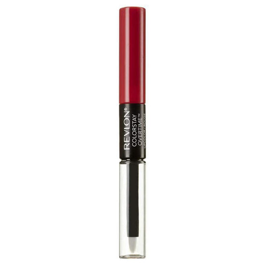 Revlon ColorStay Overtime Liquid Lip Color, Forever Scarlett [40] 0.07 oz (Pack of 2) Beauty & Personal Care REVLON