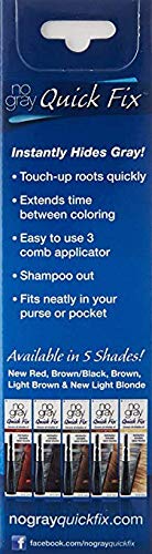 No Gray Quick Fix, Light Blonde, Instantly Hide Gray Roots, Easy to Use 3 Comb Applicator, Compact & Travel Friendly Beauty & Personal Care No Gray