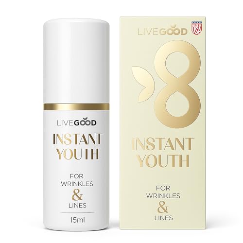 LIVEGOOD Instant Youth Wrinkle Reducer, Face and Eye Smoothing Cream for Fine Lines and Puffiness, Fast-Absorbing Silicate Formula for Temporary Beauty & Personal Care LIVEGOOD