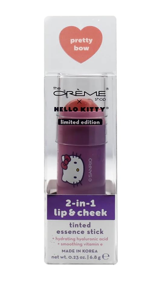 The Crème Shop X HELLO KITTY(PURPLE) 2-IN-1 LIP AND CHEEK TINTED STICK - PRETTY BOW, Pink Beauty & Personal Care The Crème Shop