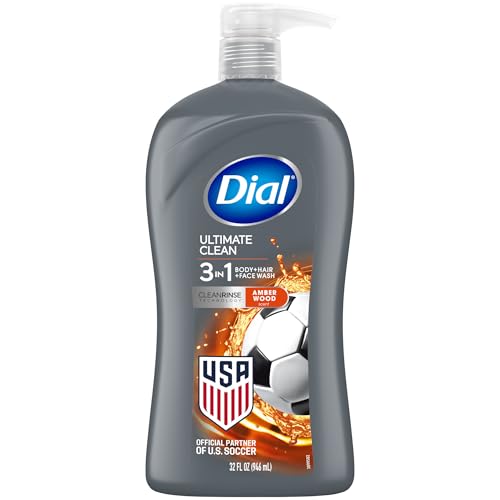 Dial Men 3in1 Body, Hair and Face Wash, Ultimate Clean, 32 Fl Oz Beauty and Personal Care Dial Default Title