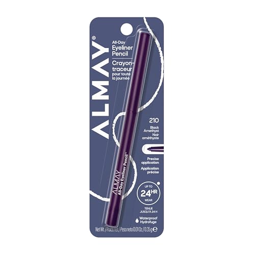 Almay All-Day Eyeliner Pencil, 210 Black Amethyst, 0.01 oz