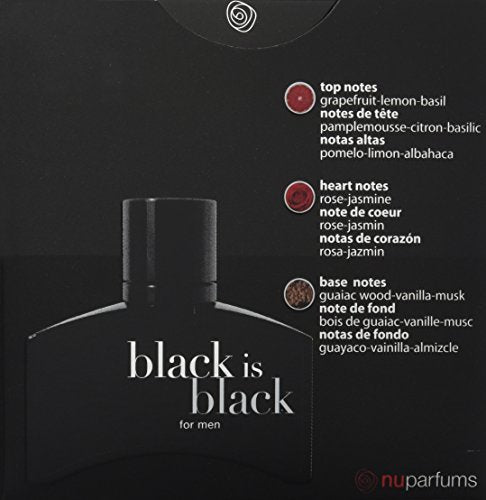 Nuparfums Black is Black for Men, 3.4 Ounce edt sprau (Pack of 2) Beauty & Personal Care S&K Products