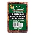 By Natures 100% Natural African Black Soap With Tea Tree Oil 6.0 Oz (Pack of 1) Beauty & Personal Care By Natures