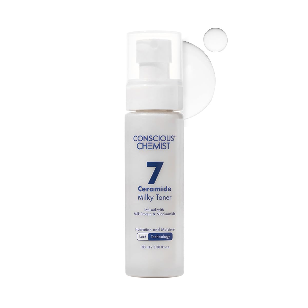 Conscious Chemist® Hydrating Milky Face Toner - 3.4 fl oz (100ml) | with 7 Ceramide Complex & Niacinamide | Soothes, Smooths & Strengthens Skin Beauty & Personal Care Conscious Chemist