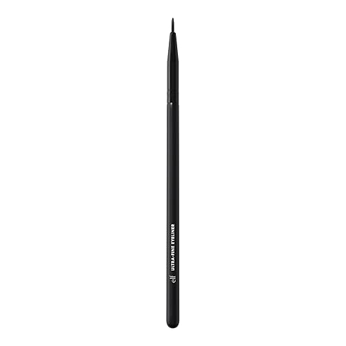 e.l.f. Ultra-Fine Eyeliner Brush, Pointed Tip For Creating Clean, Crisp Eye Makeup Looks, Use With Liquid, Cream & Kohl Formulas, Vegan Beauty & Personal Care e.l.f.