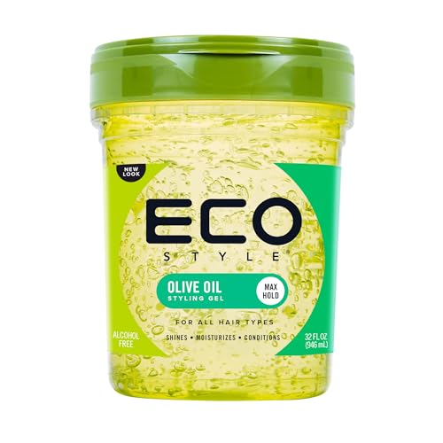 Ecoco Eco Style Gel Olive Oil - 100% Pure Olive Oil - Adds Shine And Tames Split Ends - Weightless Style - Nourishes And Repairs - Adds Moisture Beauty & Personal Care Eco Style