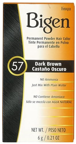 Bigen Powder Hair Color #57 Dark Brown 0.21oz (6 Pack) Beauty & Personal Care Bigen
