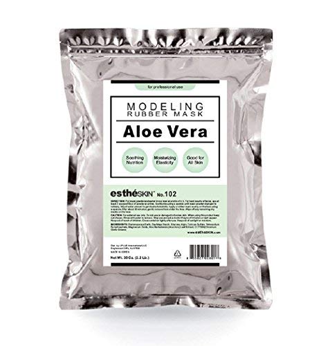 estheSKIN No.102 Aloe Vera Peel Off Type Modeling Rubber Mask Powder for Facial Skin Care Treatment, 35oz Beauty & Personal Care estheSKIN