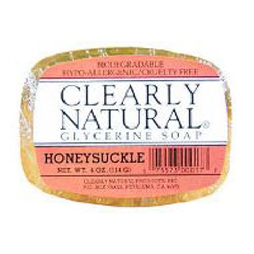 Clearly Natural Soap Bar Glyc Honeysckle Beauty & Personal Care Clearly Natural