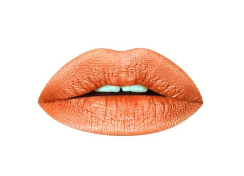 Aromi Burnt Pumpkin Metallic Liquid Lipstick | Orange Gold Lip Color with Shimmery Finish, Vegan, Cruelty-free, Long-lasting, Waterproof (Chewy Beauty & Personal Care Aromi