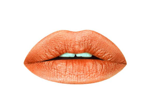 Aromi Burnt Pumpkin Metallic Liquid Lipstick | Orange Gold Lip Color with Shimmery Finish, Vegan, Cruelty-free, Long-lasting, Waterproof (Chewy Beauty & Personal Care Aromi