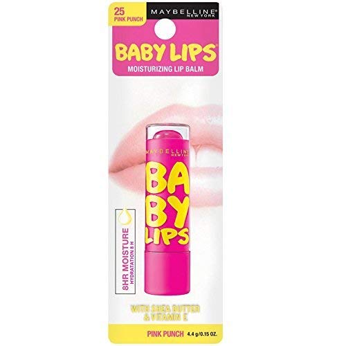 Maybelline Baby Lips Moisturizing Lip Balm 25 Pink Punch 0.15 oz (Pack of 2) Beauty & Personal Care MAYBELLINE