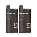 Every Man Jack Men's Body Wash Twin Pack - Sandalwood | 16.9-ounce - 2 Bottles Included | Naturally Derived, Parabens-free, Dye-free, and Certified Beauty & Personal Care Every Man Jack