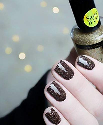 INM Northern Lights Hologram Top Coat Gold .5 oz