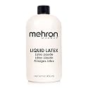 Mehron Makeup Liquid Latex | SFX Makeup | Halloween Latex Makeup | Latex Glue for Skin | Prosthetic Glue 16 fl oz (473 ml) ) (Clear) | Made in the USA Beauty & Personal Care Mehron