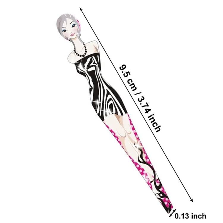 Tvoip 6Pcs Professional Girl Eyebrow Tweezer Stainless Steel Slanted Eyebrow Tweezers Eyebrows Hair Remover Tools Cosmetics Beauty (random color) Beauty and Personal Care Tvoip